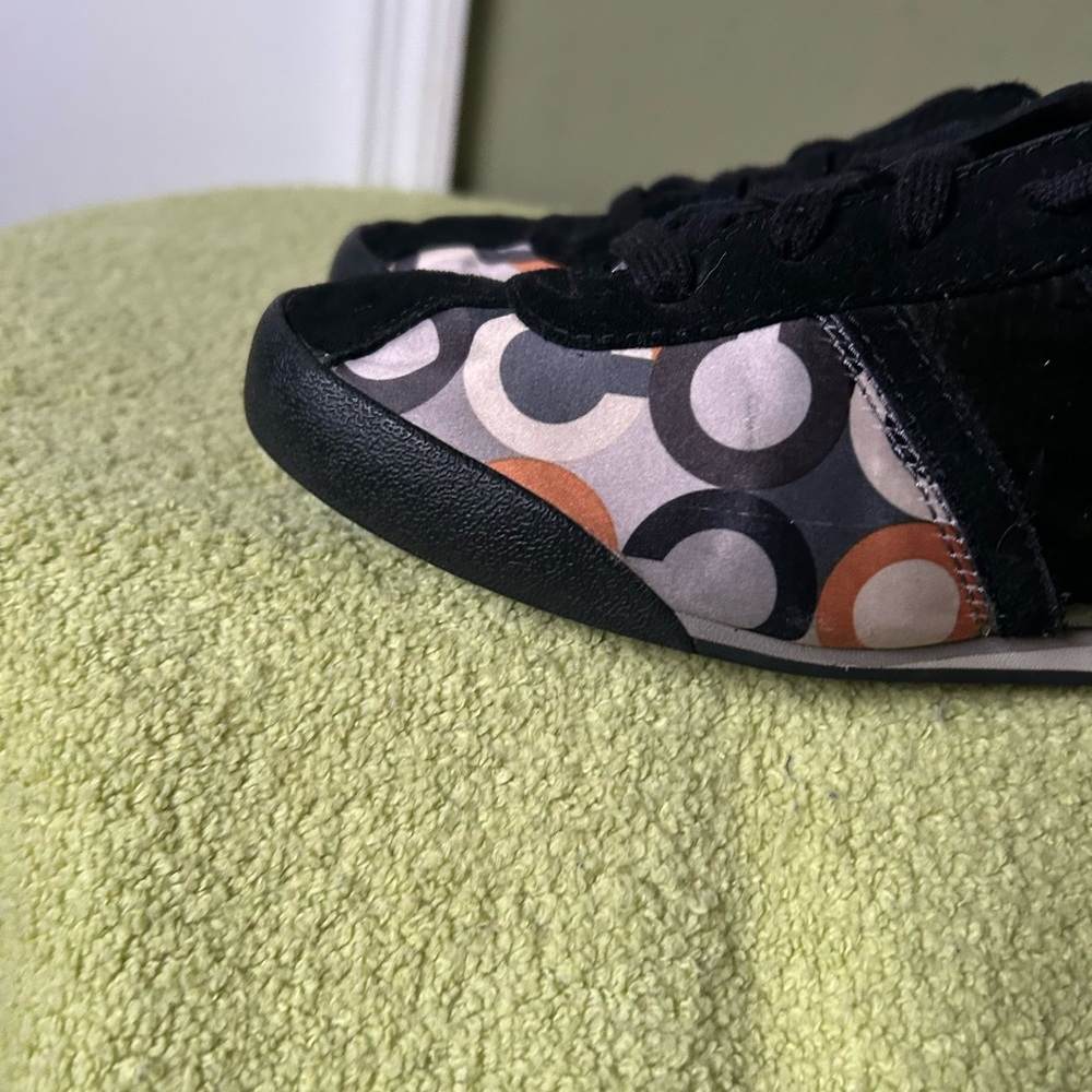 Coach Paxton Black and Multicolor Patterned Sneakers - Picture 6 of 14